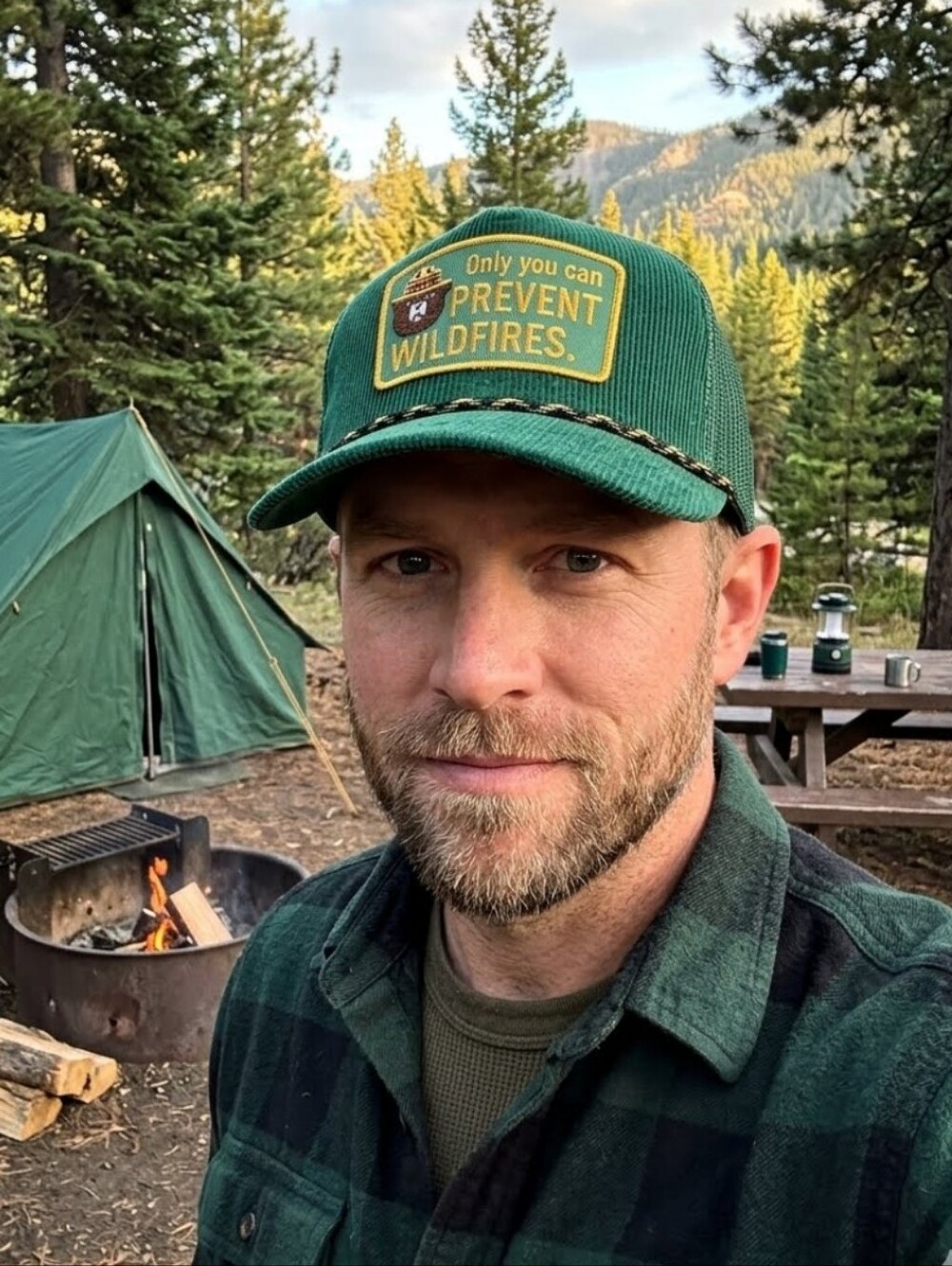 Smokey The Bear Trucker Hat